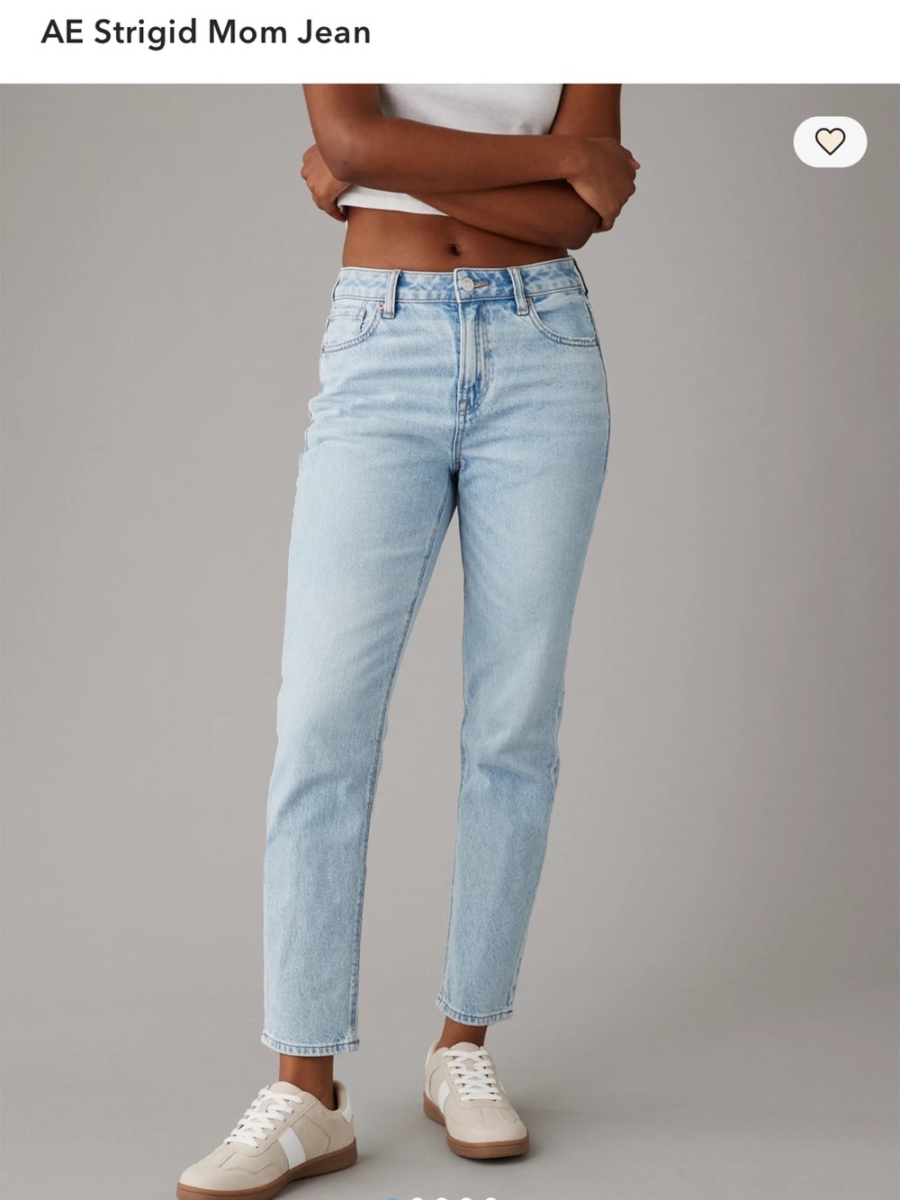 American Eagle Outfitters Light Blue High-Rise Mom Jeans